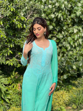 Blue Lagoon Chikankari Kurta - Shop Label Aishwaryrika